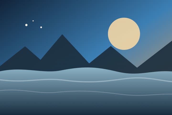 Landscape compressed and resized to 720 by 480 pixels